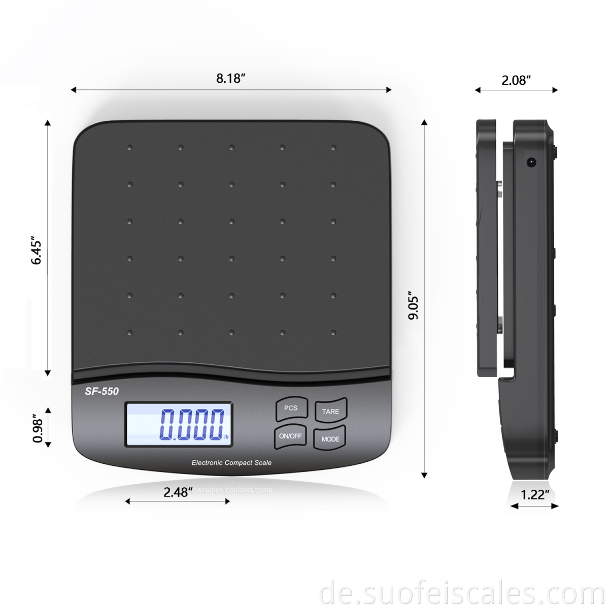 SF-550 Elektronische digitale Plattform Postskala für den Haushalt